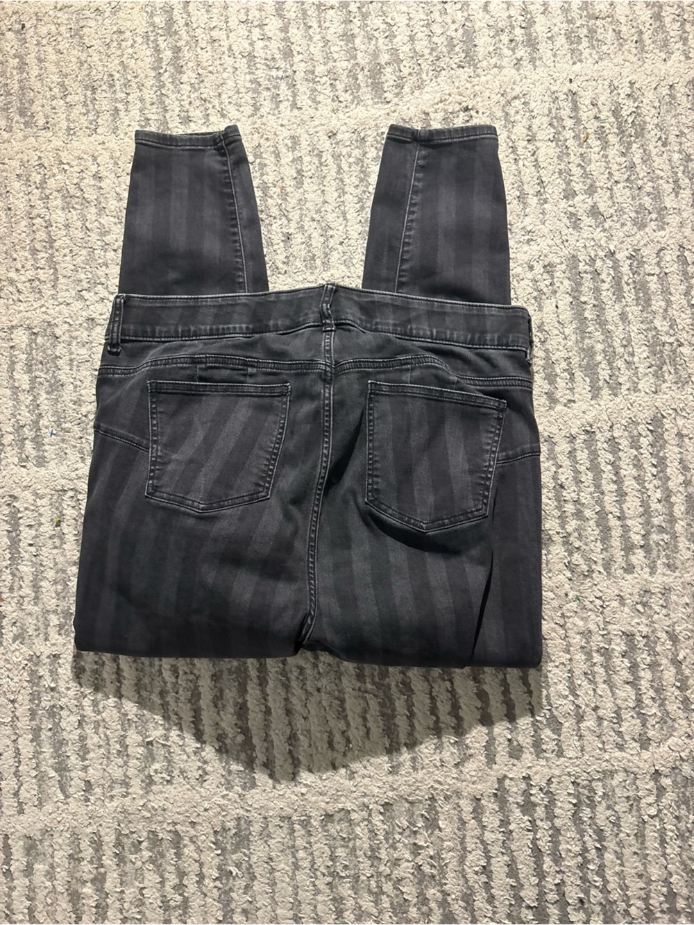 Torrid black striped bombshell skinny jeans pants size 18R - Picture 4 of 4